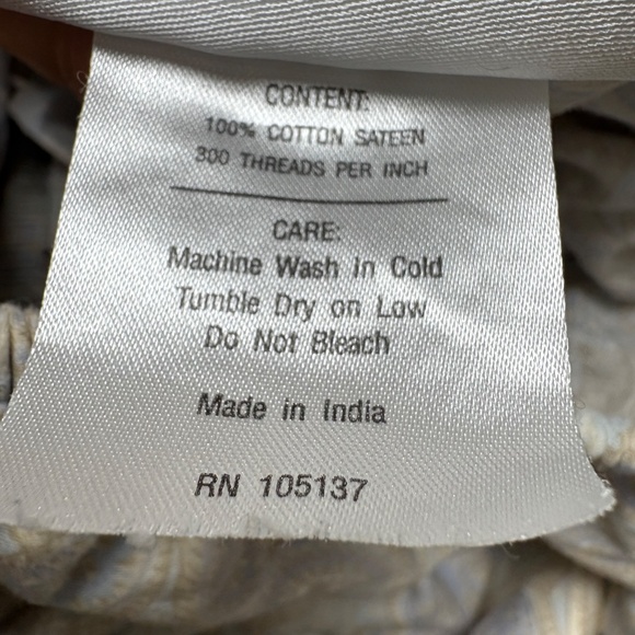 sheet full fitted RAYMOND WAITES cotton India paisley blues - Picture 7 of 9